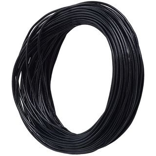 Шнур кожаный 1мм, черный (1м)