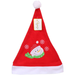 Колпак новогодний «Весёлый снеговичок», красный