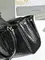BALENCIAGA RODEO HANDBAG с крокодиловым тиснением, черная