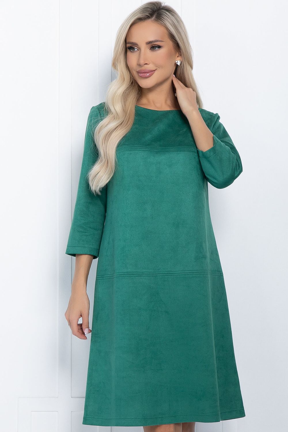 Платье Элегантная простота (зеленое) П11239 LT Collection