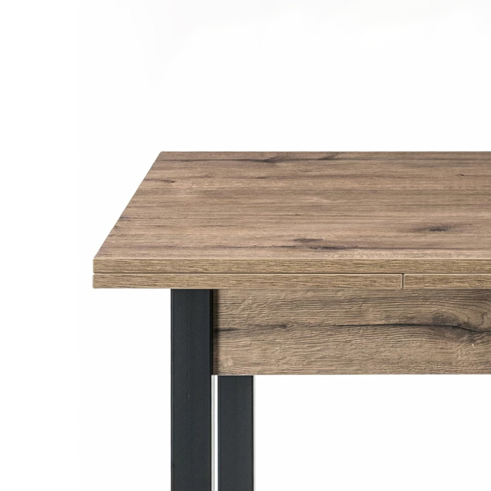 Стол деревянный Woodville Форли дуб велингтон, черный матовый