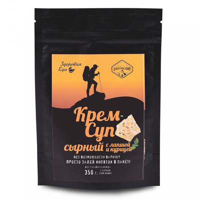 Суп сырный с лапшой и курицей 50 г ("Здоровая Еда")