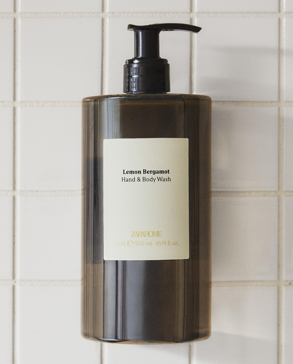 Zara Home Жидкое мыло Lemon Bergamot 500 мл для рук и тела, парфюмированное, аромат свежий цитрусовый