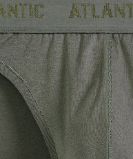 Мужские трусы слипы спорт Atlantic MP-1583, Pima cotton, хаки