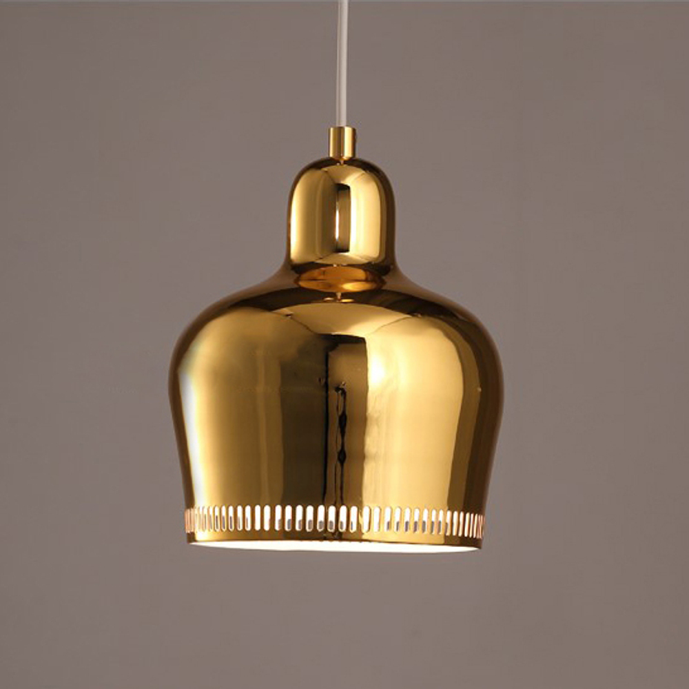 Pendant design lamp A330S Golden Bell by Artek (Gold)
