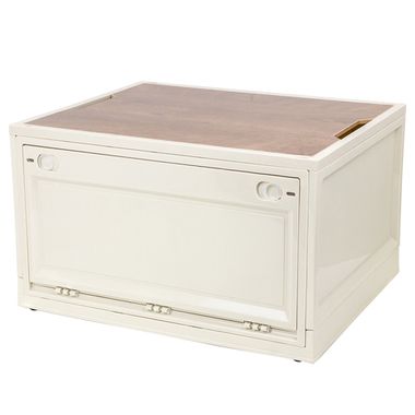 Ящик пластмассовый складной на колесиках для хранения (размер L-34х41.5х59.5см) WMC TOOLS WMC-ORGW1