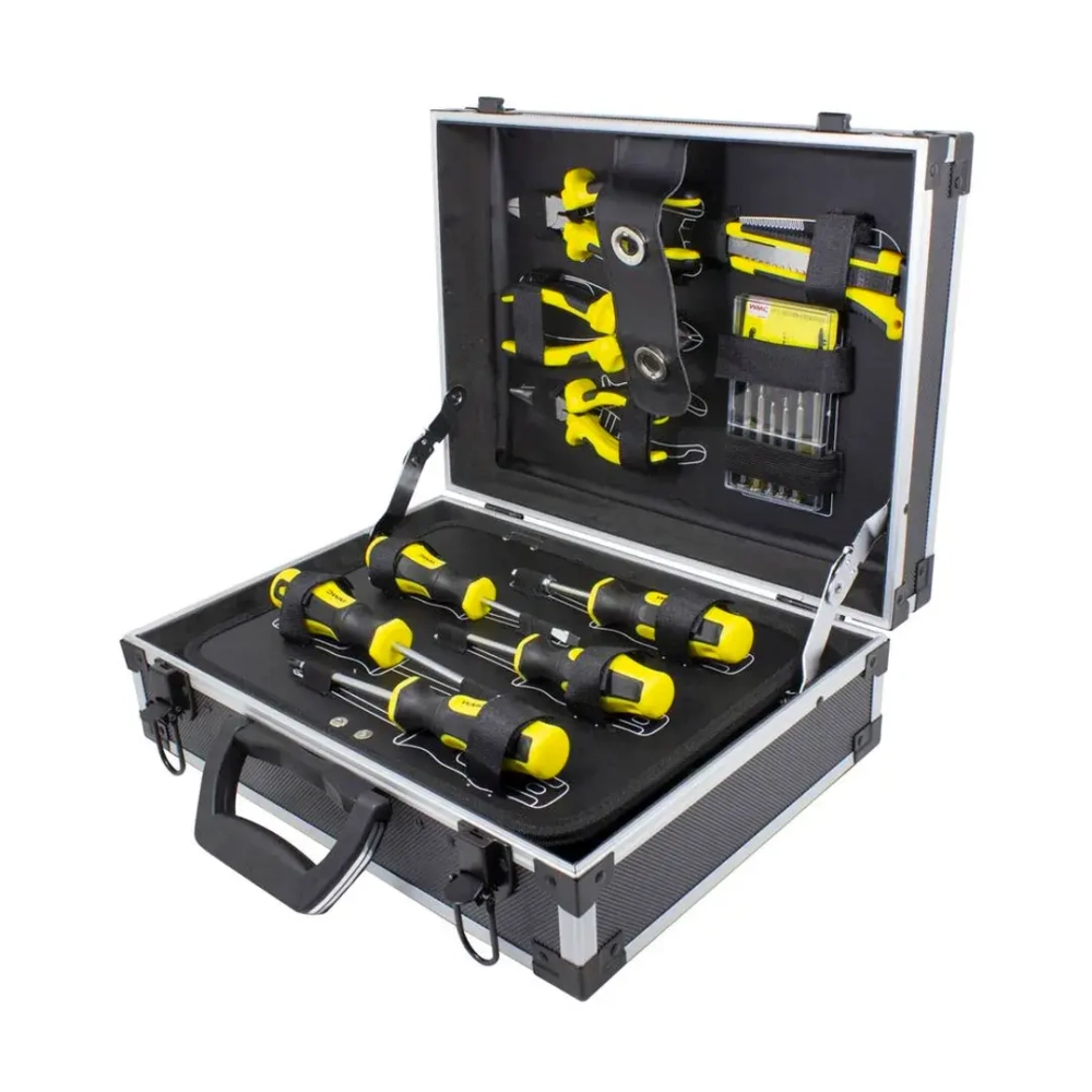 Набор инструментов 91пр. 1/4''3/8''(6гр)(4.5-19мм),в аллюм. чемодане WMC TOOLS WMC-1091