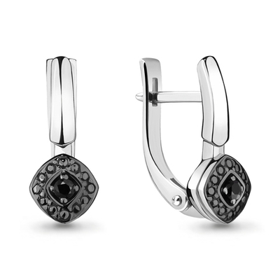 942418Ч Серьги из Золота с бриллиантами из коллекции "Blackberry"