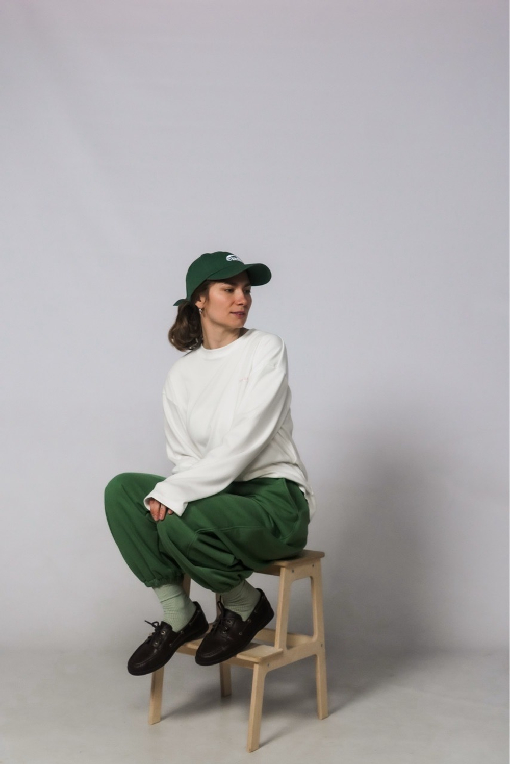 Лонгслив "Зое" в рубчик, айвори