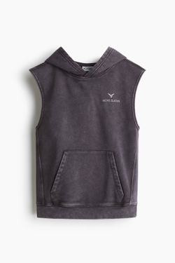 H&M Move x Zlatan Спортивная толстовка без рукавов с капюшоном, серый