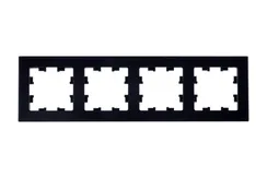 Рамка 4-м AtlasDesign Nature натур. стекло черн. SE ATN361004