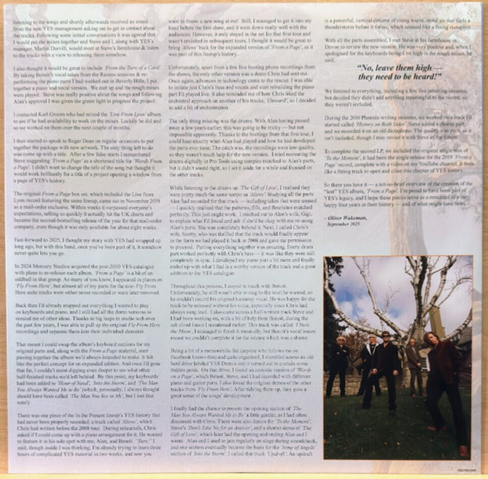 Yes / From A Page (Expanded And Remastered Edition)(Limited Edition)(2LP)