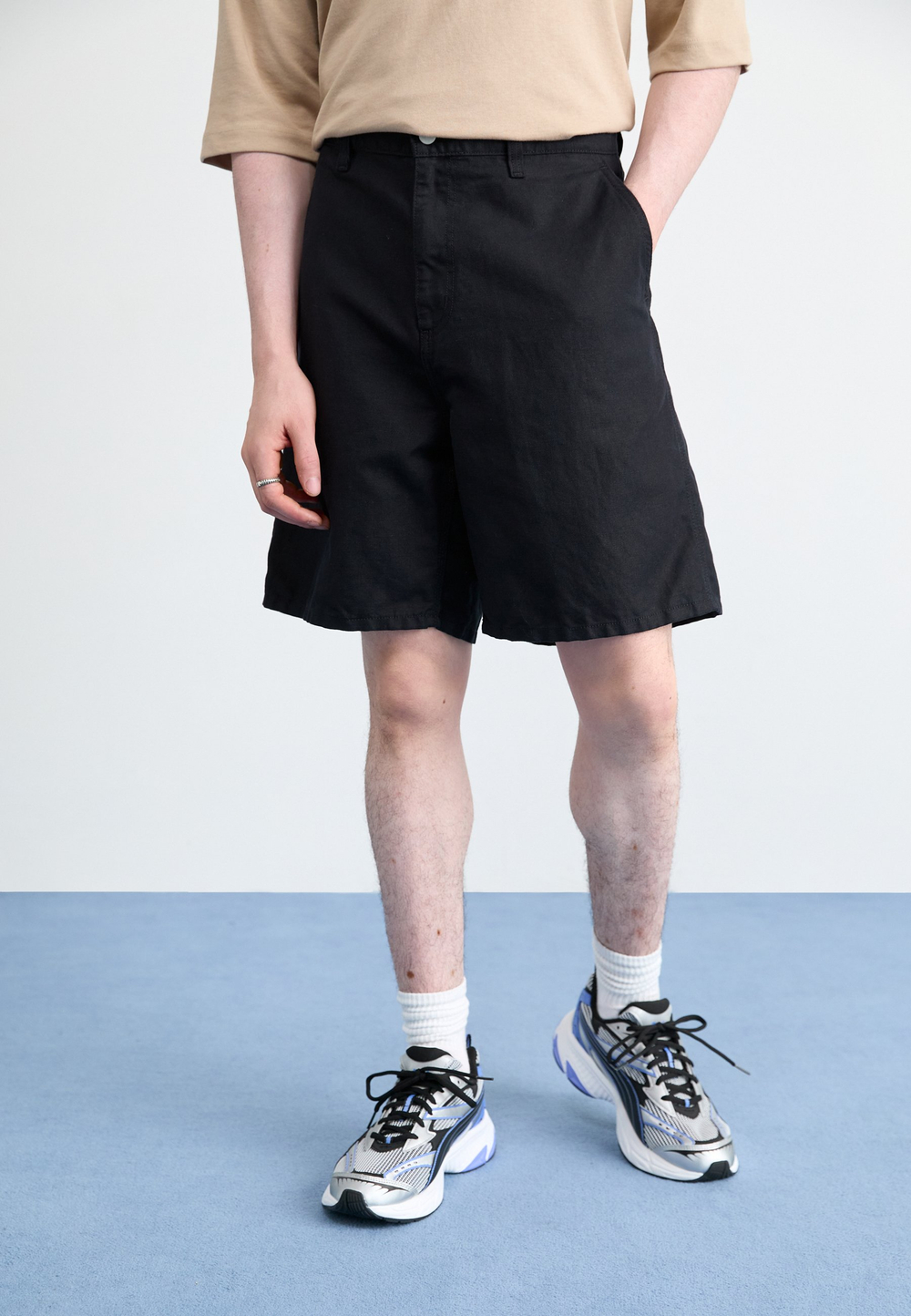 Carhartt WIP WALTER - Шорты - Чёрный
