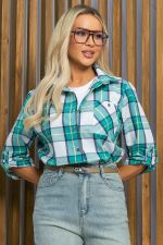 Рубашка Аланта (серо-зеленая) Б13397-18М LT Collection