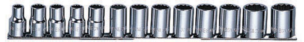S05H4213S Набор головок торцевых 12-гранных MAXI-DRIVE 1/2&quot;DR на держателе, SAE 3/8--1-1/8&quot;, 13 предметов