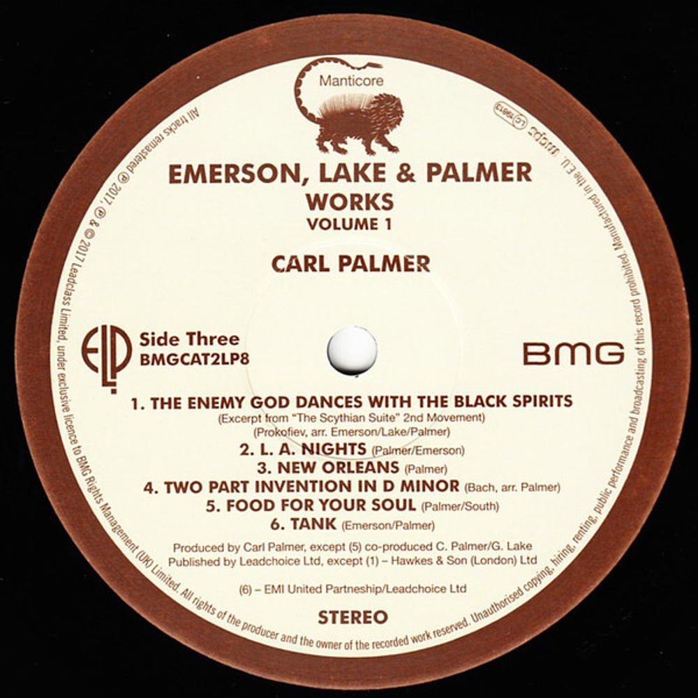 Emerson, Lake & Palmer / Works Volume 1 (2LP)