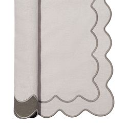 Салфетка под приборы с контрастным кантом серого цвета из коллекции Trendy Ruffles, 35х45 см