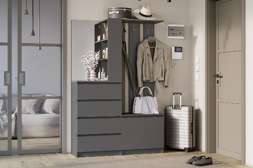 Прихожая Симпл ПР-04, графит