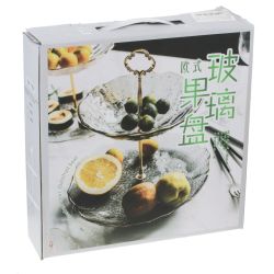 GAEM Ваза для фруктов 2-х ярусная, L23 W23 H25 см