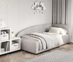Кровать Элис 90х200 Серый Правый Угол