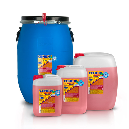 Огнебио Проф Сенеж 2,4 кг розовый. Огнебиозащитный состав для древесины I и II гр.