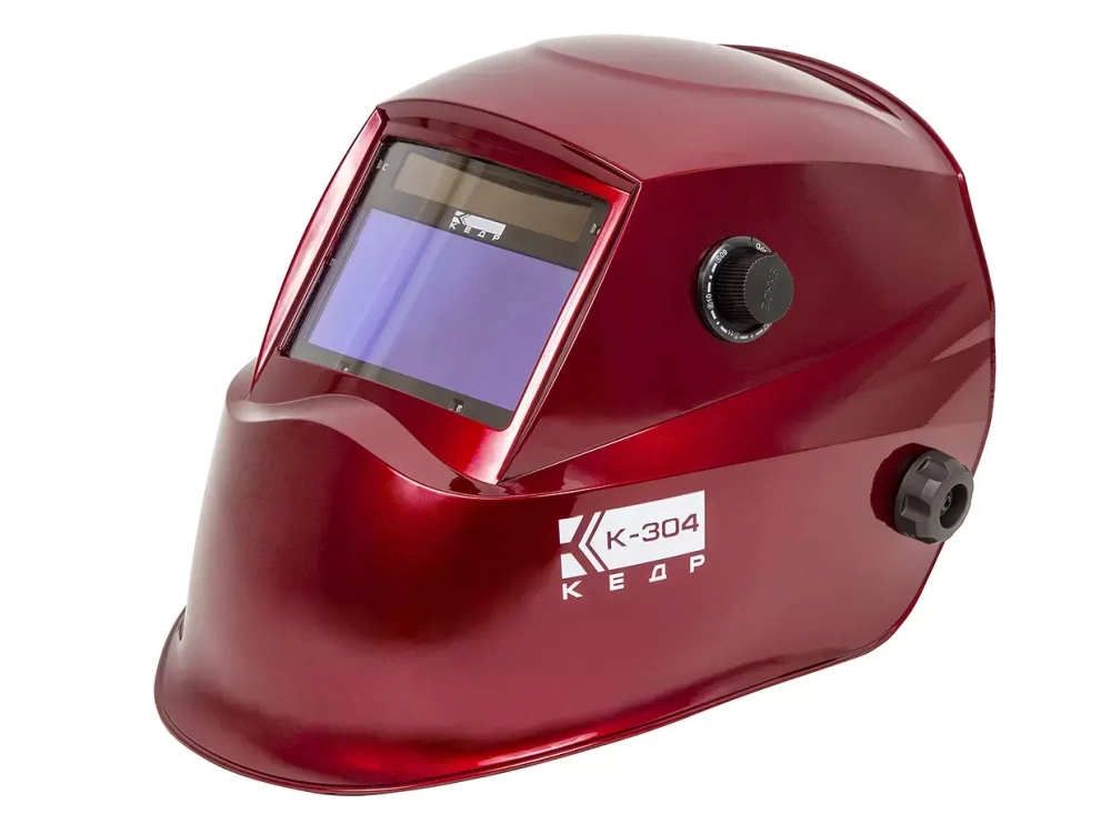 Маска сварщика КЕДР К-304 PRO, красная
