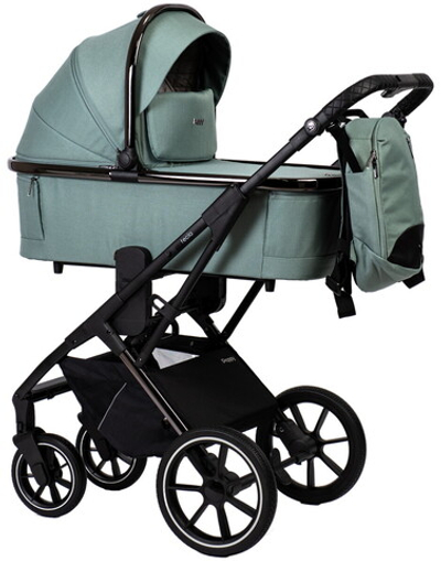 Детская коляска Peppy Tecla 2 в 1 Mint Chrome Edition (Мятный)