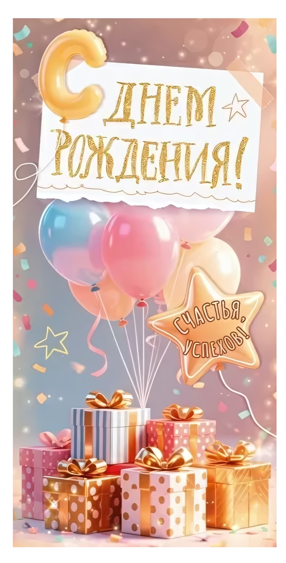 Конверт для денег "С Днем Рождения!" 9.0001542