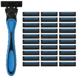 Бритвенный станок многоразовый мужской, 3 лезвия, 31 кассета, синий, X-ONE (ИКС-УАН), 700024