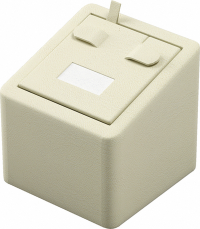 Подставка для серег/кубик наклонный/выним.вкладыш/2 язычка/прорезь/окошко/петелька/Н-50 мм.