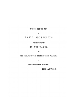 Paul Morphy, the chess champion | Frederick Milnes Edge