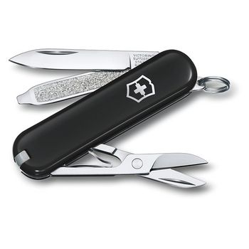 Нож перочинный Victorinox Classic Dark Illusion 58 мм 7 функций черный  (0.6223.3G)