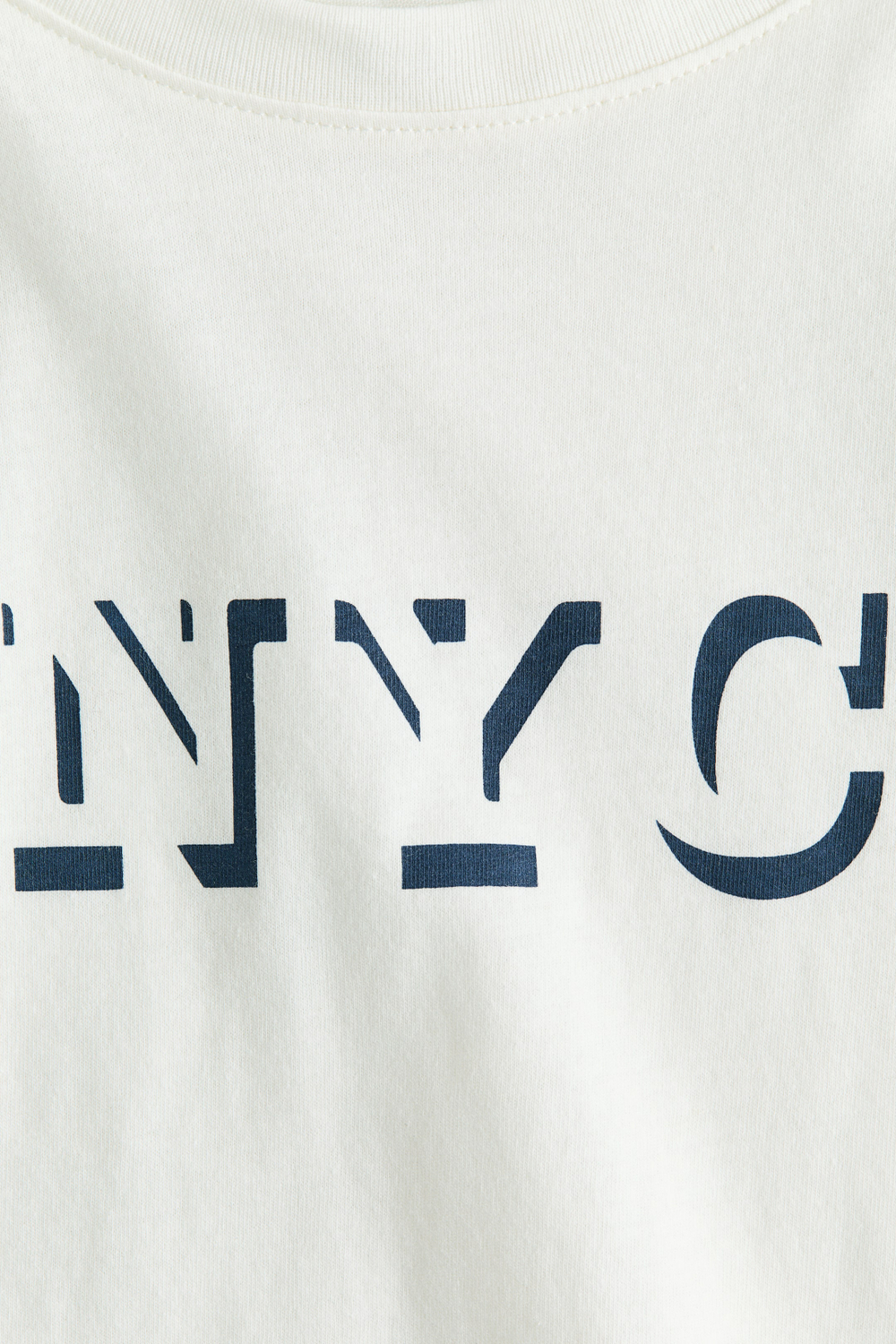 H&M Лонгслив с длинным рукавом, белый