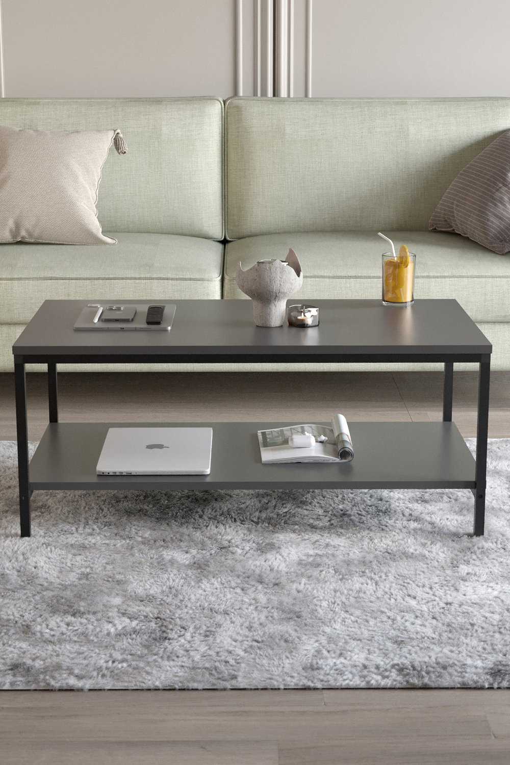 Журнальный столик ATHENA 100х55 - антрацит