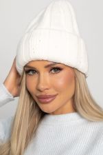 Шапка двухслойная Зимние деньки (молочная) Ш24-4М LT Collection