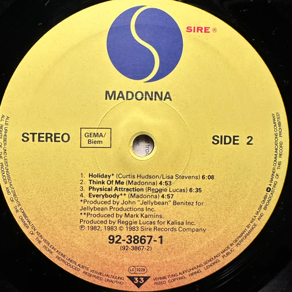 Madonna - Madonna (Европа 1983г.)