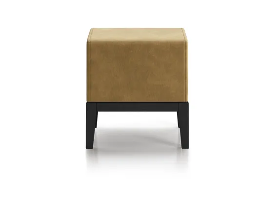 Банкетка Fjord 40 см (янтарный FiberGuard, бук под эмалью)