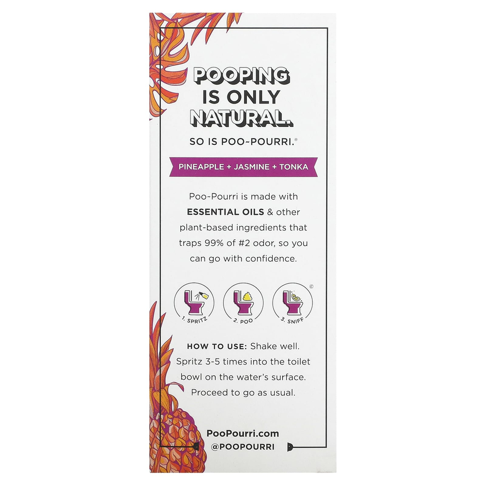 Poo-Pourri, спрей для туалета Before-You-Go®, Tropic Like It's Hot, 59 мл