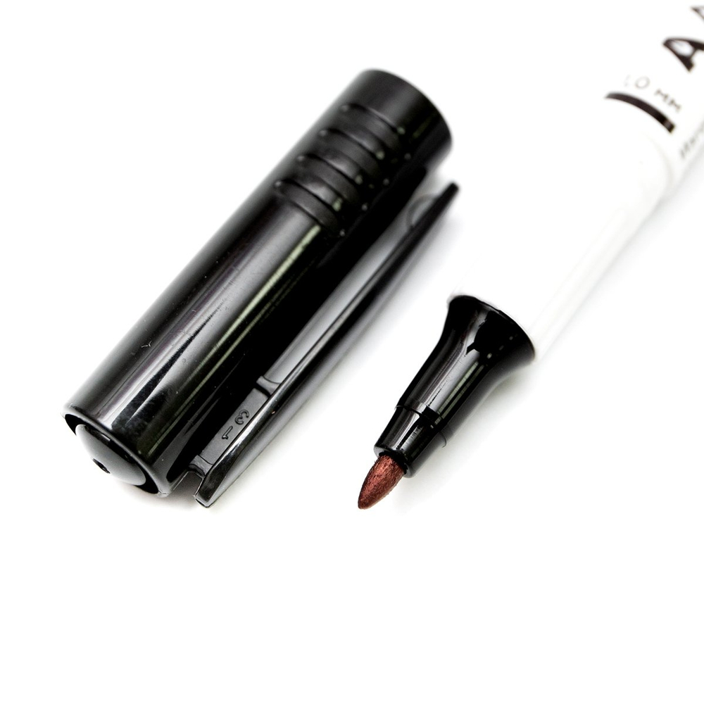 Маркер двухсторонний, перманентный, Alingar, черный, игольчатый/пулевидный, 0,4 мм/1мм,