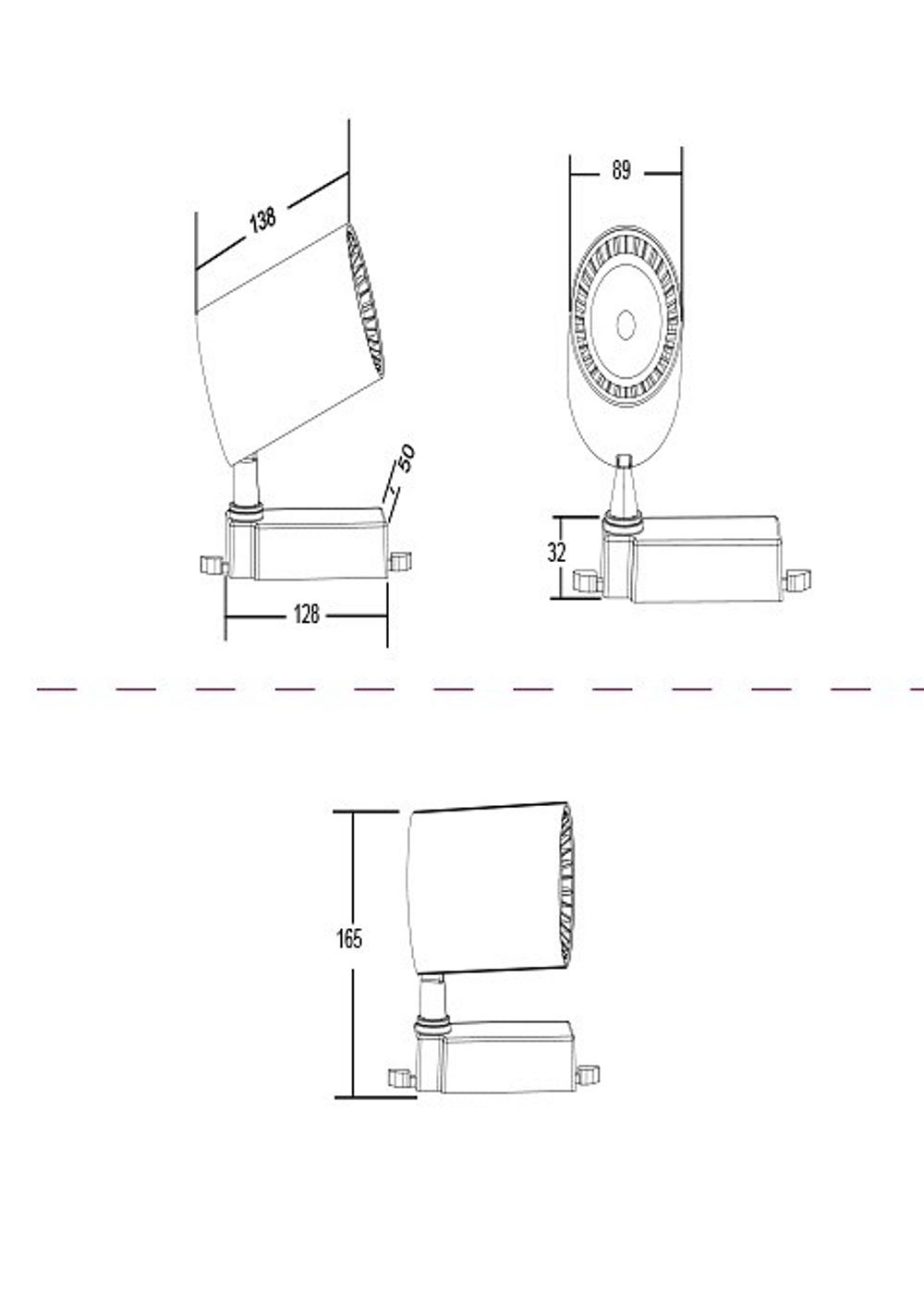Светильник на штанге Maytoni Technical Vuoro TR003-1-30W4K-B