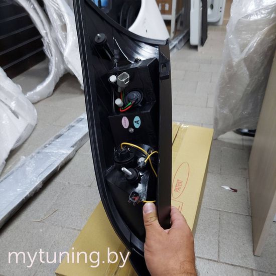 Задние фонари Ford Focus 1 black led