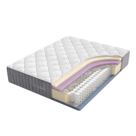 Матрас BuyBeauty, 28 см, жесткость выше средней, пружины, латекс, memorix