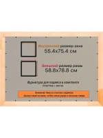 Рамка для постера и фотографий 55x75