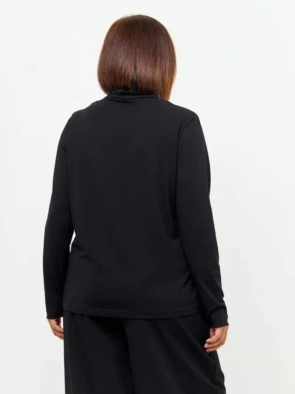 Лонгслив с цельнокроеным воротником