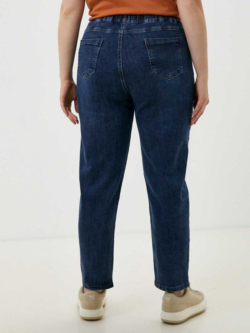 Джинсы на резинке больших размеров (64 / синий / Базовая коллекция / 64 / 64)