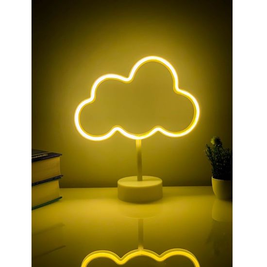 Светильник ночник неоновый Облако с USB в комплекте