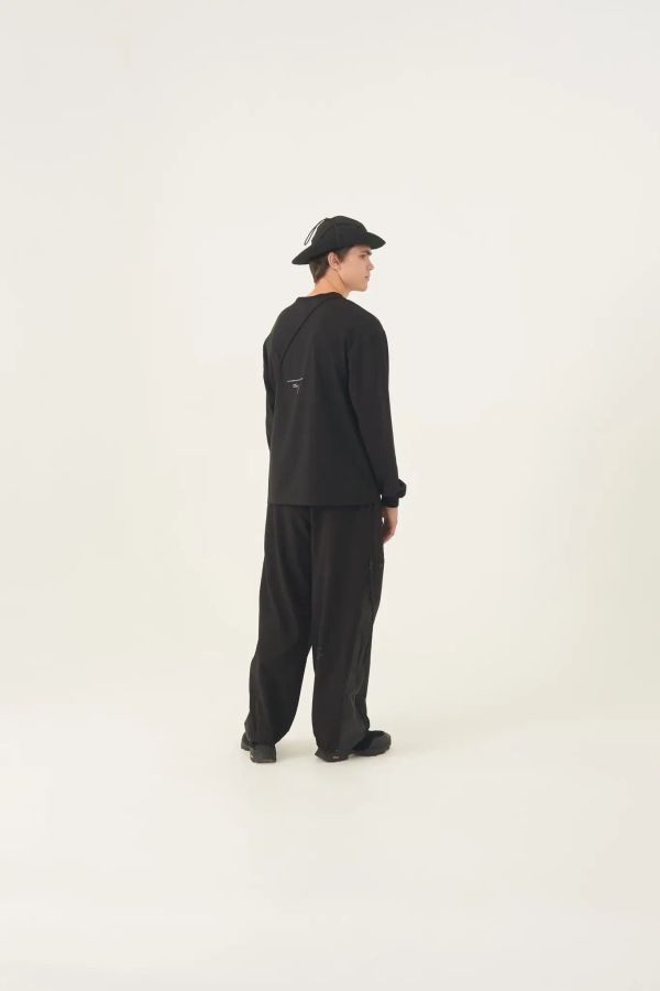 Лонгслив Essential Черный - фото 4