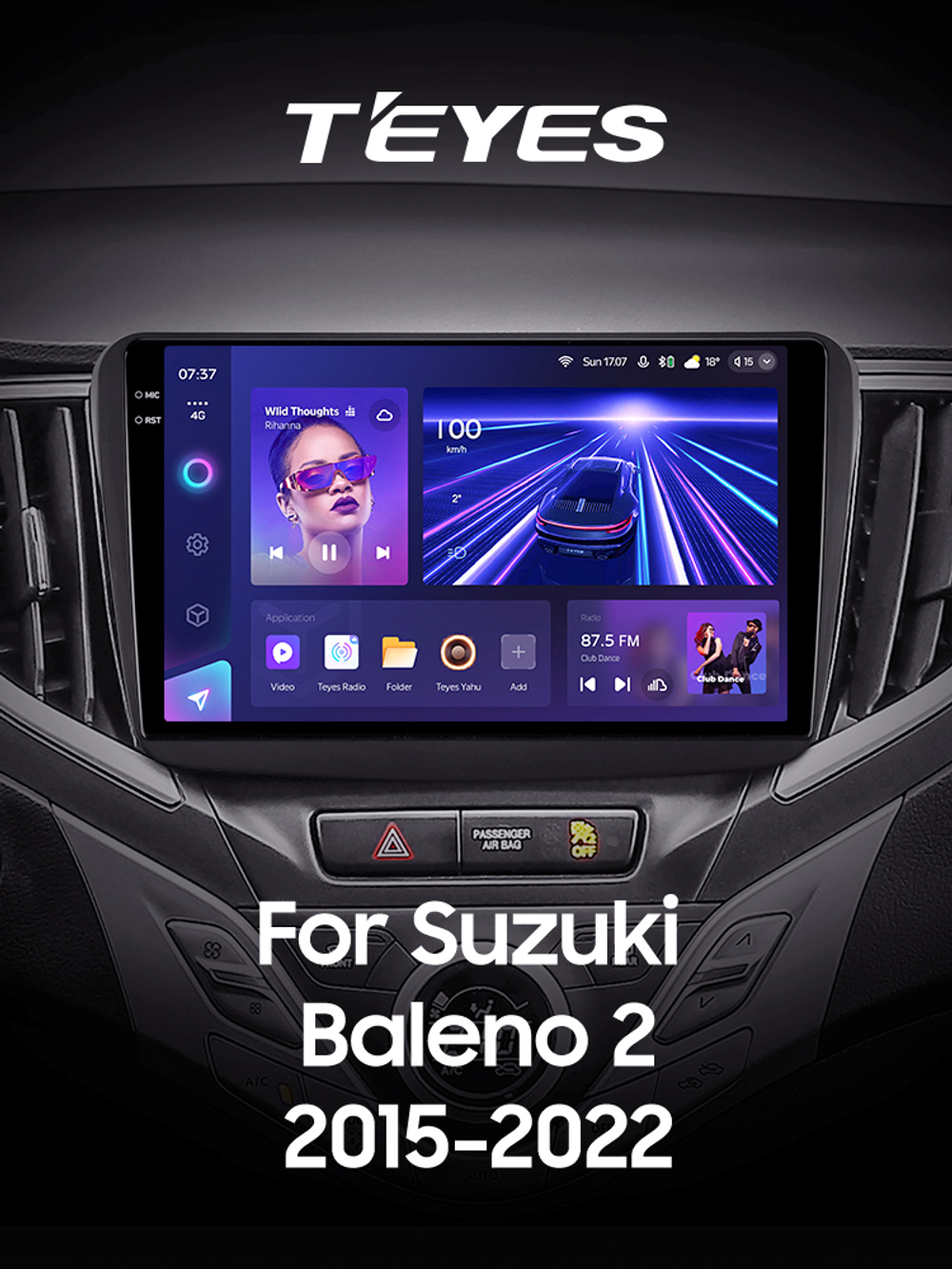 Teyes CC3 2K 9"для Suzuki Baleno 2015-2021