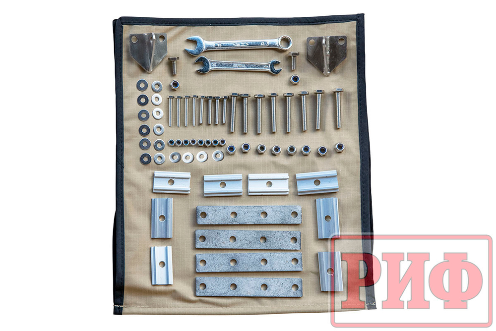 Палатка на крышу автомобиля РИФ Soft RT02-120, тент песочный, 120х240х115 см