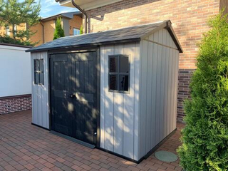Пластиковый сарай Keter Oakland 1175SD, серый (размеры 342 х 216 см)